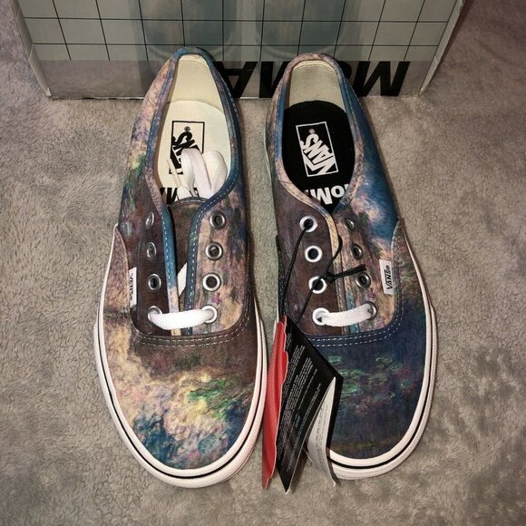 VANS Authentic Moma CLAUDE MONET Water Lily SNEAKERS Size Mens 5- Womens 6.5 - Picture 3 of 14